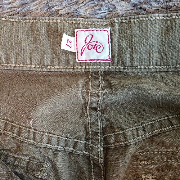 Joie green fitted cargo Pants 27 - Picture 5 of 5